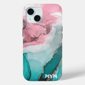 Coque Pour iPhone 15 Iphone en marbre 15 Coque coque-Mate (Verso)