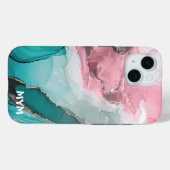 Coque Pour iPhone 15 Iphone en marbre 15 Coque coque-Mate (Verso (horizontal))