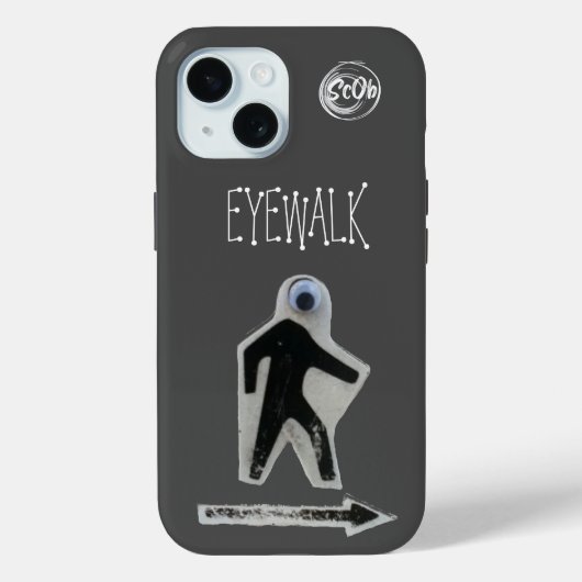 Coque Pour iPhone 15 Iphone EyeWalk 15 Coque (Verso)