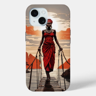 Coque Pour iPhone 15 Iphone femme africaine / coque ipad