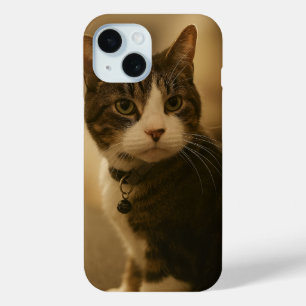 Coque Pour iPhone 15 Keeno Golden Gaze iPhone 15 coque
