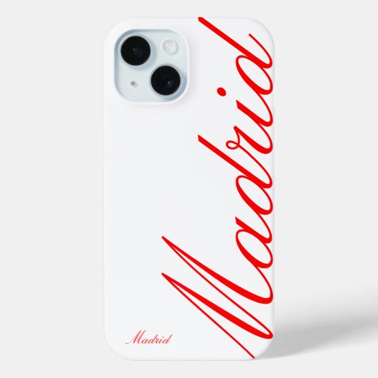 Coque Pour iPhone 15 Madrid - beau coque iphone (Verso)
