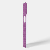 Coque Pour iPhone 15 Magenta Burlap Chien Maman coque iphone (Verso / Droite)