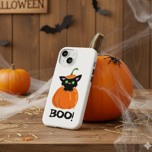 Coque Pour iPhone 15 Magnifique Black Kitty Boo ! Coque iphone d'Hallow