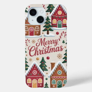 Coque Pour iPhone 15 Maison en pain d'épice de Noël iPhone / coque ipad