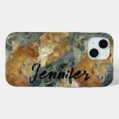 Coque Pour iPhone 15 Marble Agate iPhone / coque ipad (Verso (horizontal))
