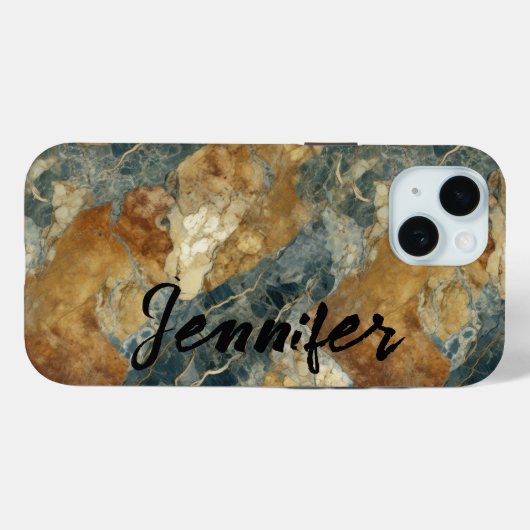 Coque Pour iPhone 15 Marble Agate iPhone / coque ipad (Verso (horizontal))