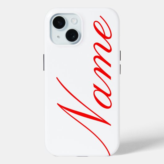 Coque Pour iPhone 15 mon nom - beau coque iphone (Verso)