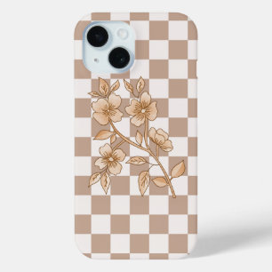 Coque Pour iPhone 15 Motif floral personnalisé iPhone 15 Coque