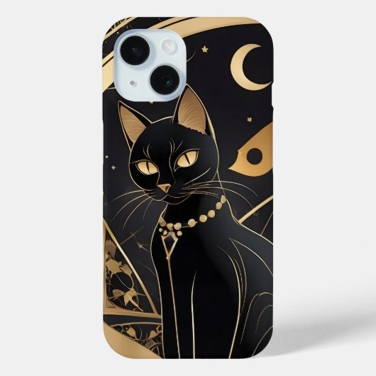 Coque Pour iPhone 15 Mystic Night Guardian iPhone 15 coque (Verso)