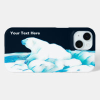 Ours Polaire Sur Coque De Glace-Mate coque iphone