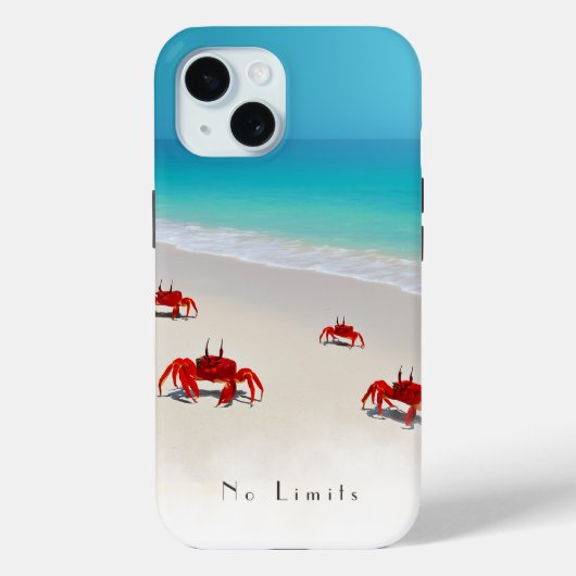 Coque Pour iPhone 15 Pas de limites — iPhone 15 Tough Coque 4 Crabs (Verso)