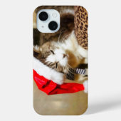 Coque Pour iPhone 15 Père Noël Kitty coque iphone (Verso)
