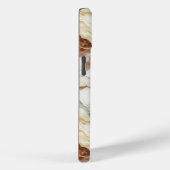 Coque Pour iPhone 15 Pierre de marbre or Terre ton iPhone / coque ipad (Verso / Droite)