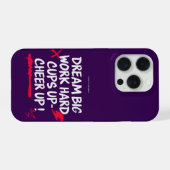 COQUE POUR IPHONE 15 PRO RÊVE GRAND ENCOURAGEZ (Verso Horizontal)