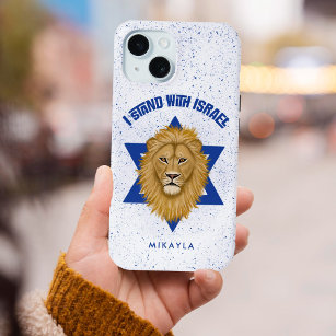 Coque Pour iPhone 15 Rejoignez l'étoile d'Israël de David. Lion de Juda