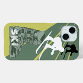 Coque Pour iPhone 15 Ski Boot Army coque iphone vert (Verso (horizontal))