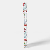 Coque Pour iPhone 15 Snowman Snowflake Noël iPhone / coque ipad (Verso / Gauche)