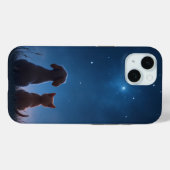 Coque Pour iPhone 15 Stargazing Chiot & Kitten iPhone 15 Coque (Verso (horizontal))