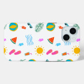 Coque Pour iPhone 15 Summer Beach Motif IPhone 15 Coque (Verso (horizontal))
