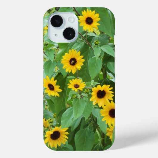 Coque Pour iPhone 15 Sunflower et Bee iPhone / coque ipad (Verso)