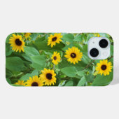 Coque Pour iPhone 15 Sunflower et Bee iPhone / coque ipad (Verso (horizontal))