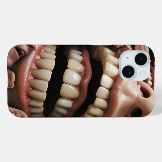 Coque Pour iPhone 15 Toothy coque iphone (Verso (horizontal))
