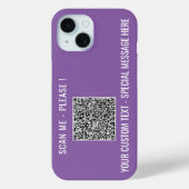 Coque Pour iPhone 15 Vos informations d'analyse de code QR coque iphone (Verso)