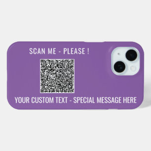 Coque Pour iPhone 15 Vos informations d'analyse de code QR coque iphone
