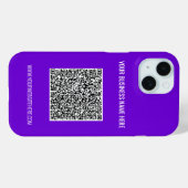 Coque Pour iPhone 15 Vos informations d'analyse de code QR coque iphone (Verso (horizontal))