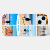 Coque Pour iPhone 15 Votre coque iphone Collage Photo avec texte person (Verso (horizontal))