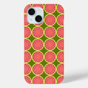 Coque Pour iPhone 15 Watermelon rose Multi coque iphone