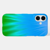 Coque pour iPhone 16 Inspiré par Blue & Green Auro (Verso (horizontal))