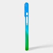 Coque pour iPhone 16 Inspiré par Blue & Green Auro (Verso / Gauche)