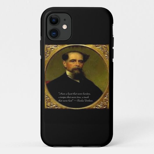 Coque pour iPhone 6 Charles Dickens & Citation Poi (Dos)