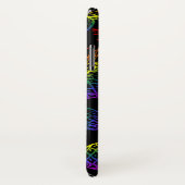 Coque pour iPhone/iPad avec ananas arc en ciel. (Dos/Droite)
