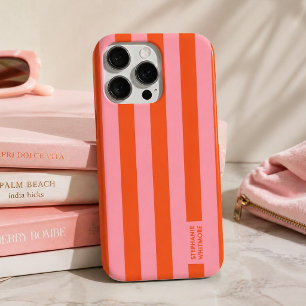 Coque pour iPhone Rayure audacieuse et prépa cor