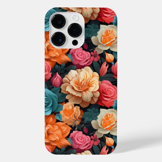 Coque Pour Pour iPhone 14 Pro Max #16 Modèle floral (Verso)