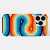 Coque Pour Pour iPhone 14 Pro Max 70s Double Wave (Verso Horizontal)