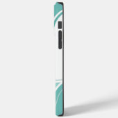 Coque Pour Pour iPhone 14 Pro Max Abstrait ondulé brun/bleu/tan iPhone / coque ipad (Verso / Gauche)