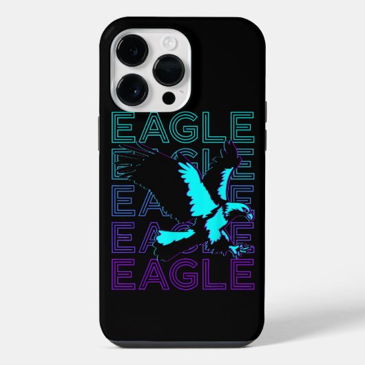 Coque Pour Pour iPhone 14 Pro Max Aigle Rétro  (Verso)