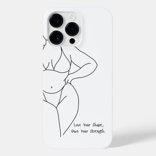 Coque Pour Pour iPhone 14 Pro Max Aimez votre forme. (Verso)