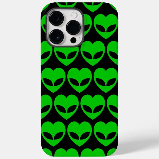 Coque Pour Pour iPhone 14 Pro Max Alien Love Heart Coque-Mate coque iphone (Verso)