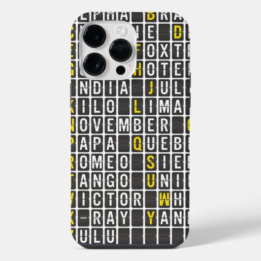 Coque Pour Pour iPhone 14 Pro Max Alpha-Bravo-Charlie (Verso)