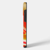 Coque Pour Pour iPhone 14 Pro Max Amour et Or Abstrait 3D Rainbowart (Côté gauche)