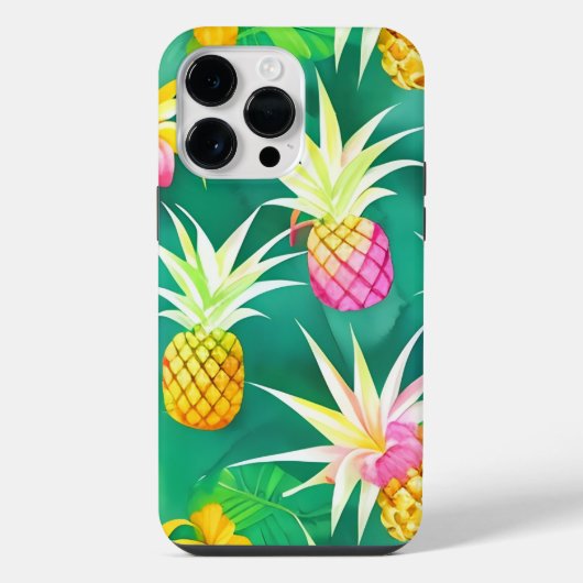 Coque Pour Pour iPhone 14 Pro Max Ananas (Verso)