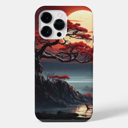 Coque Pour Pour iPhone 14 Pro Max Arbre Bonsaï  (Verso)