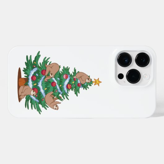 COQUE POUR POUR iPhone 14 PRO MAX ARBRE DE NOËL (Verso Horizontal)