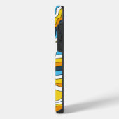 Coque Pour Pour iPhone 14 Pro Max AroAce Pride Zen Doodle Sunset Drapeau Moderne Abs (Côté gauche)