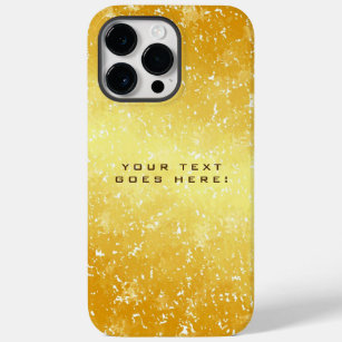 Coque Pour Pour iPhone 14 Pro Max Arrière - plan couleur or spécial unique clair